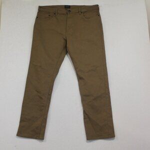 Jacks New York Men Brown Chino Pants Casaul Straight Size 38X32